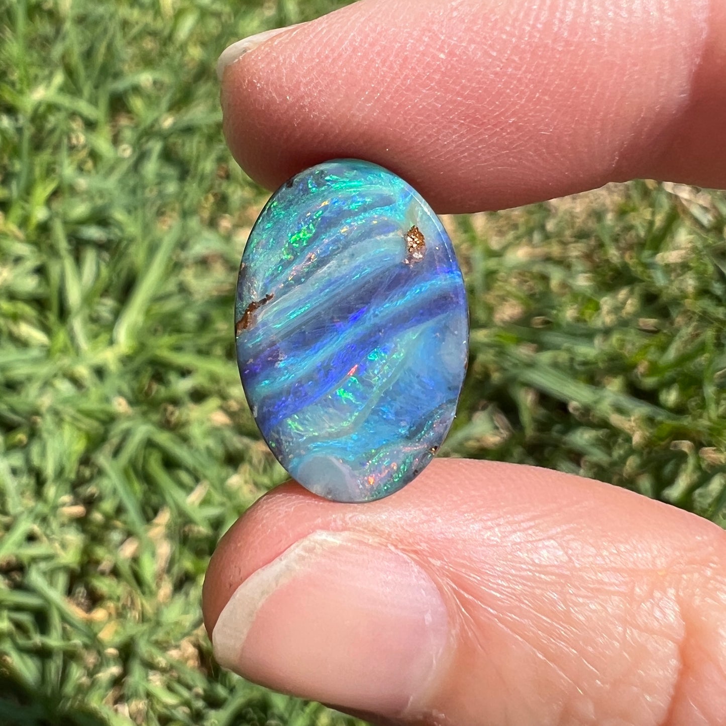 8.01 Ct striped boulder opal