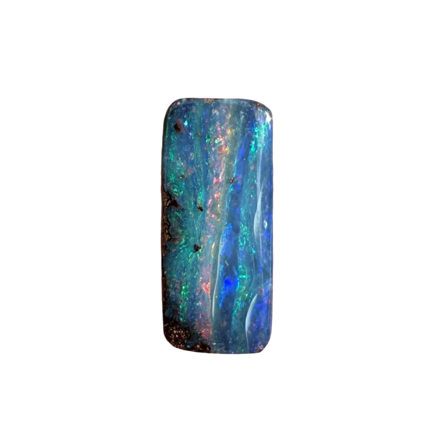 2.44 Ct pink and blue boulder opal
