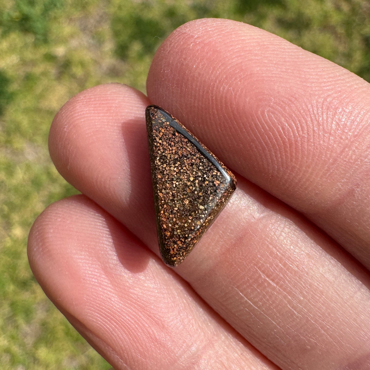 3.30 Ct rainbow triangle boulder opal