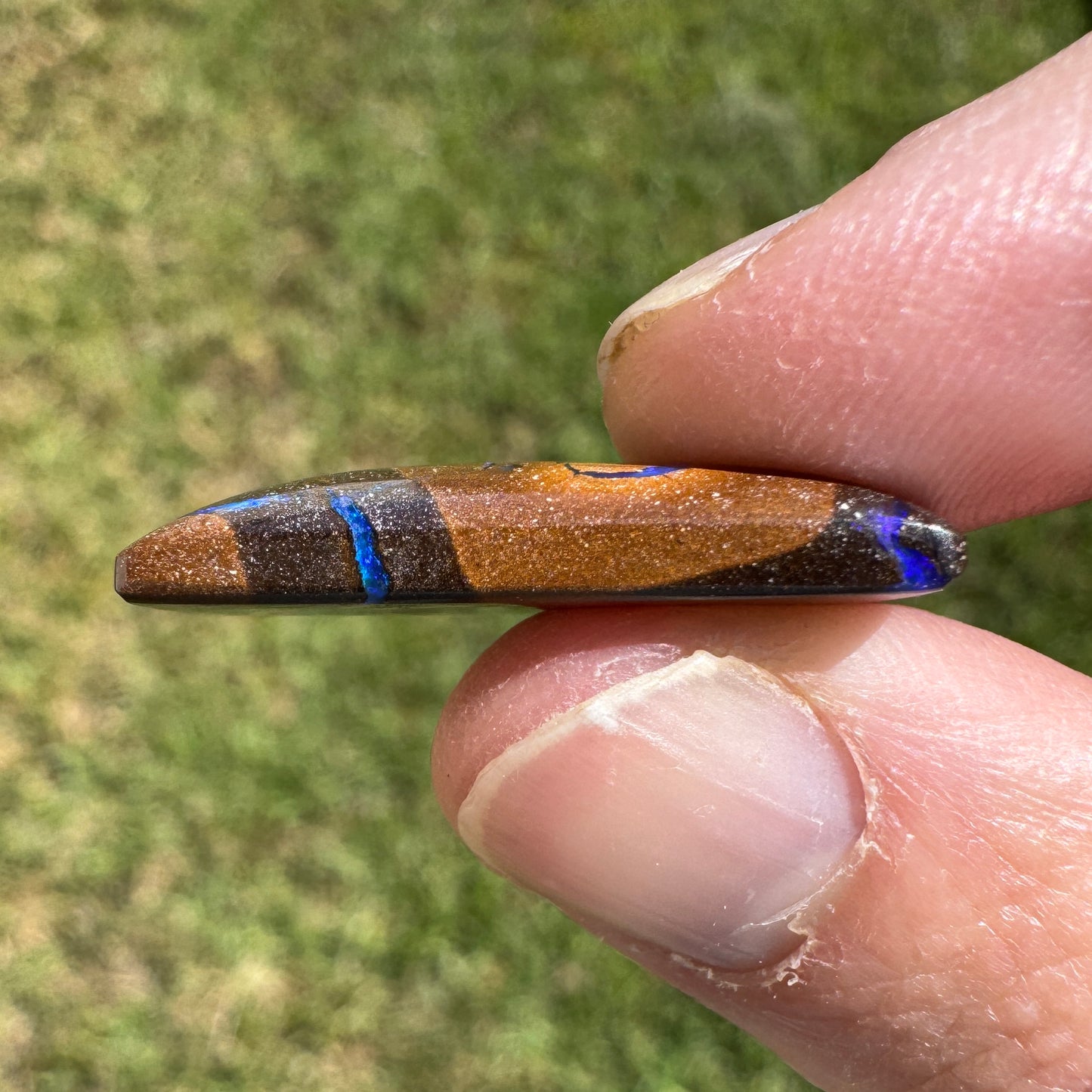 14.37 Ct purple matrix boulder opal