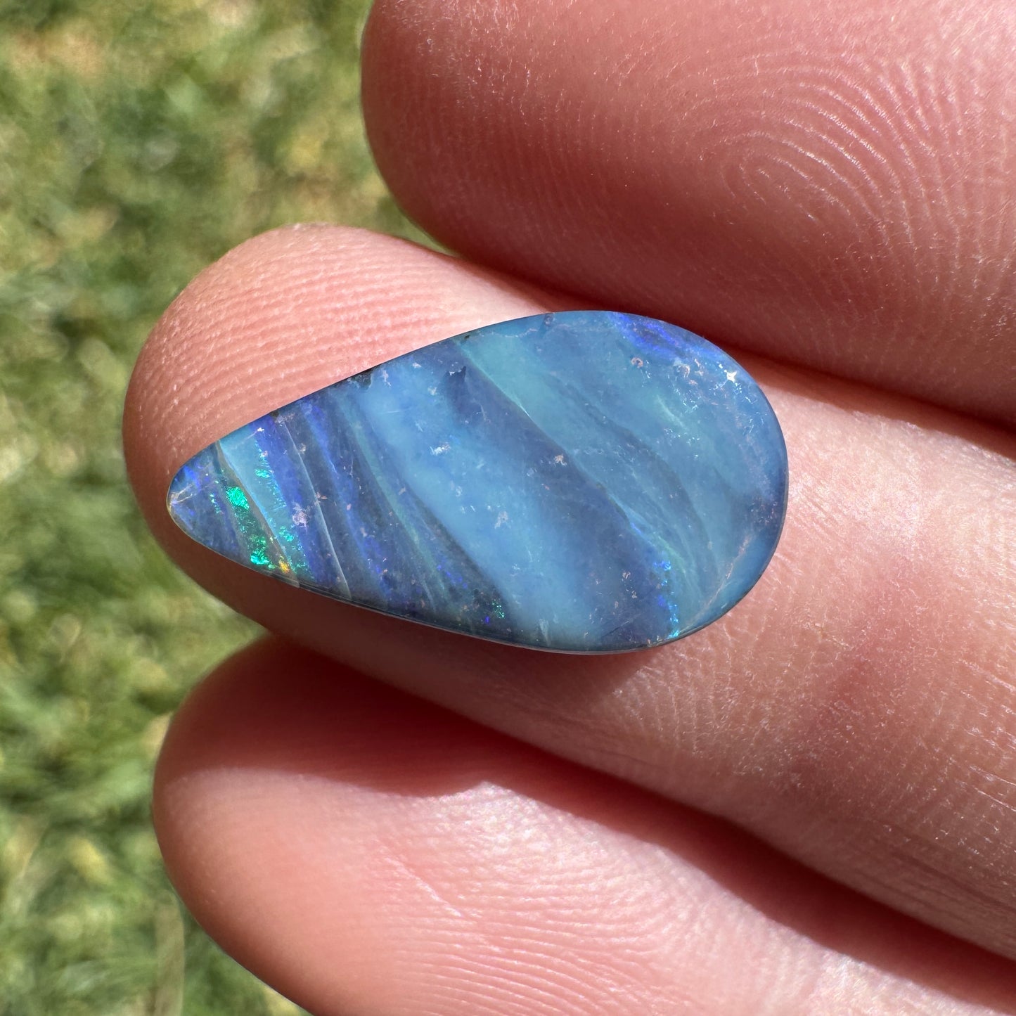 3.30 Ct teardrop boulder opal