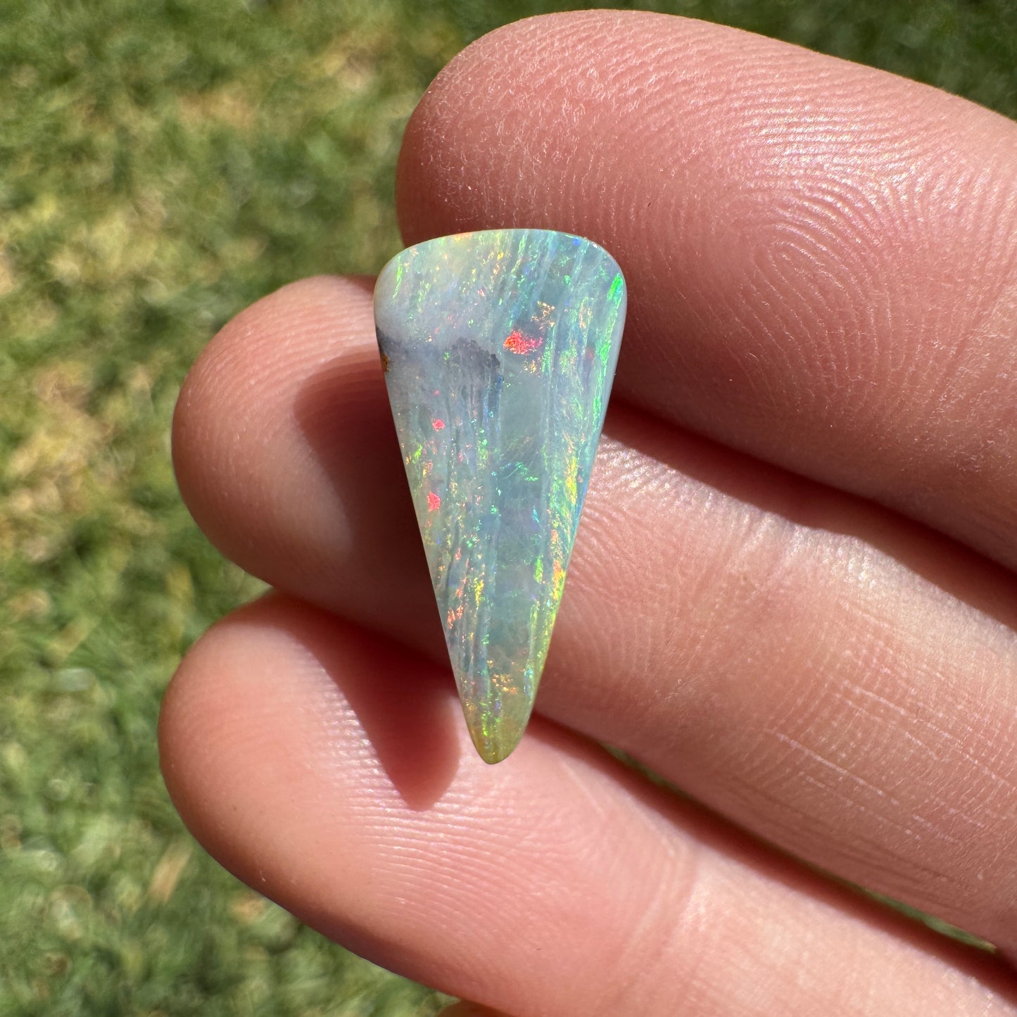 3.32 Ct narrow triangle boulder opal