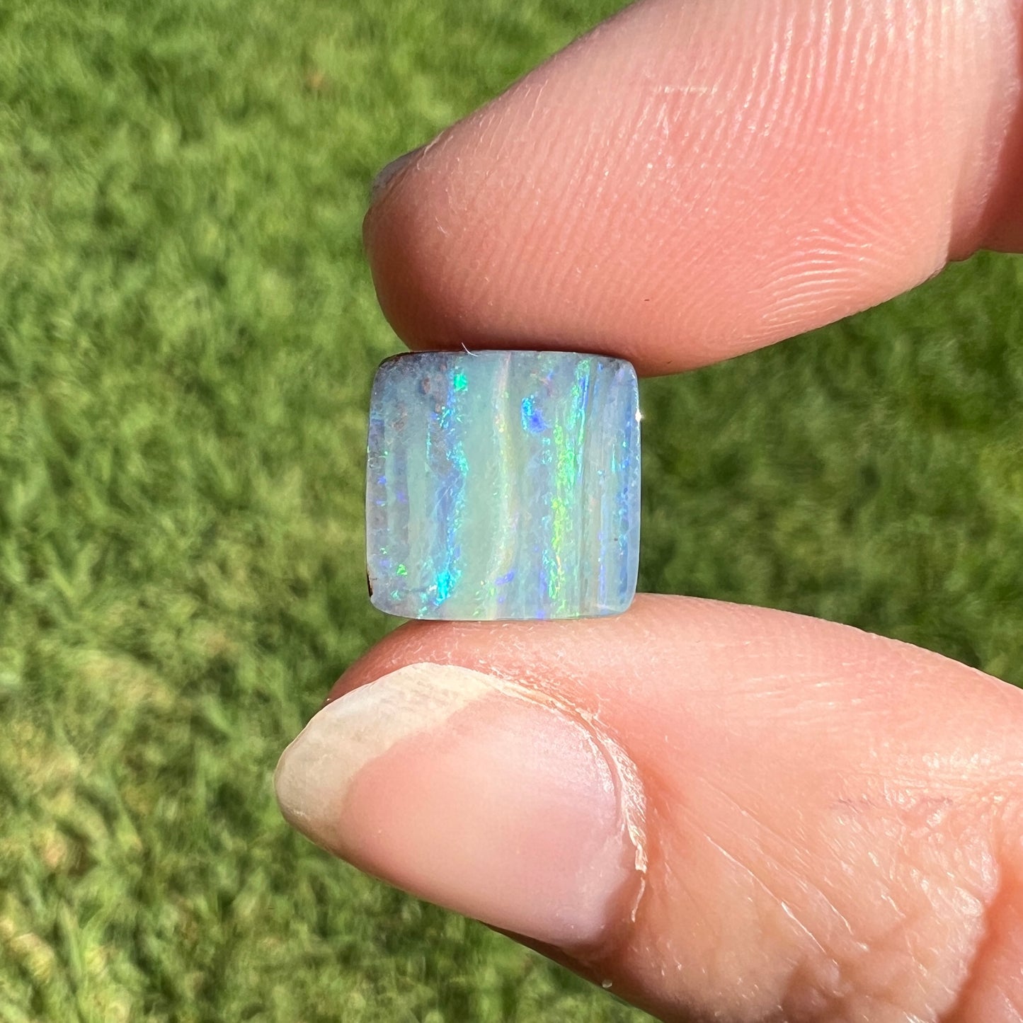 3.23 Ct small square boulder opal