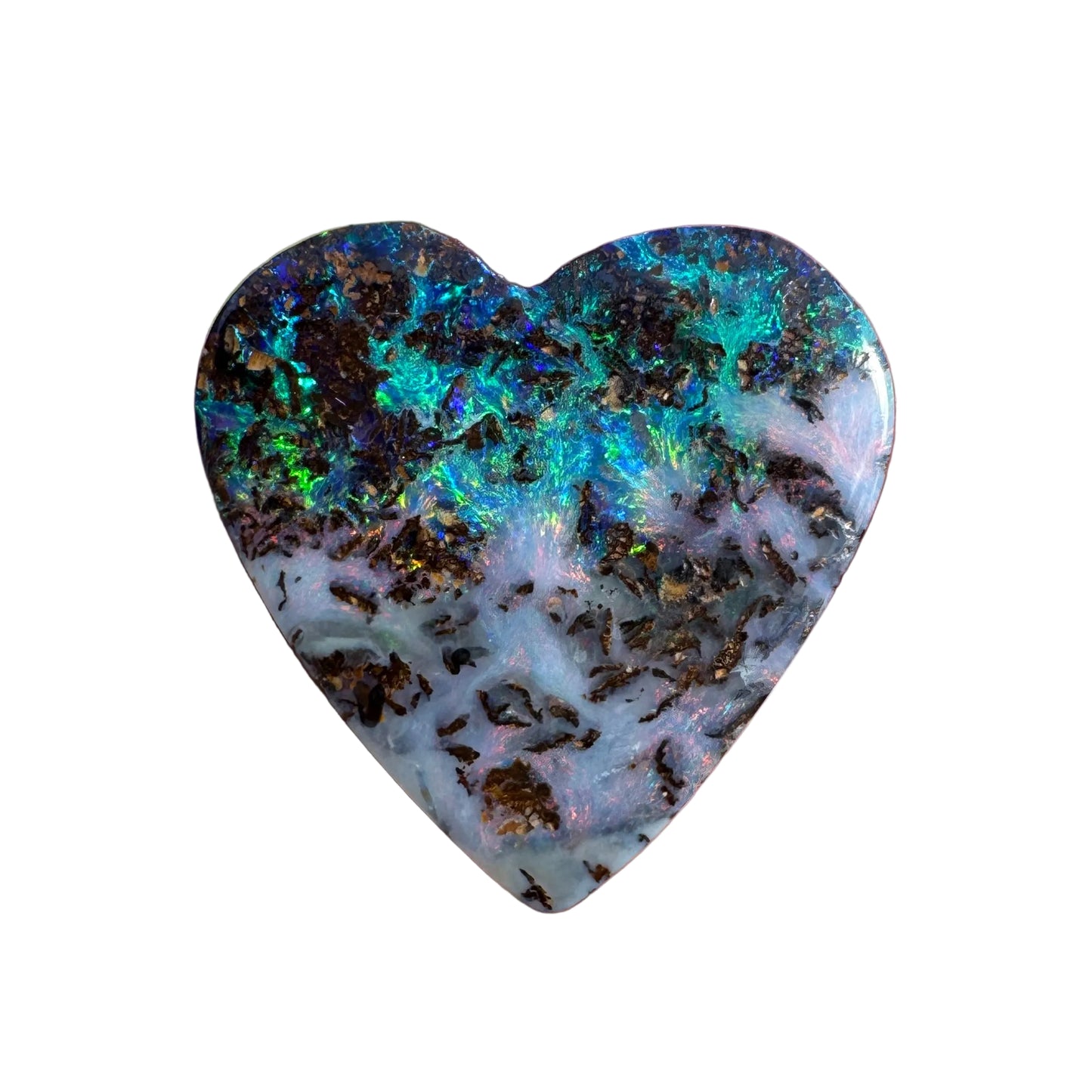 7.86 Ct magical matrix heart boulder opal