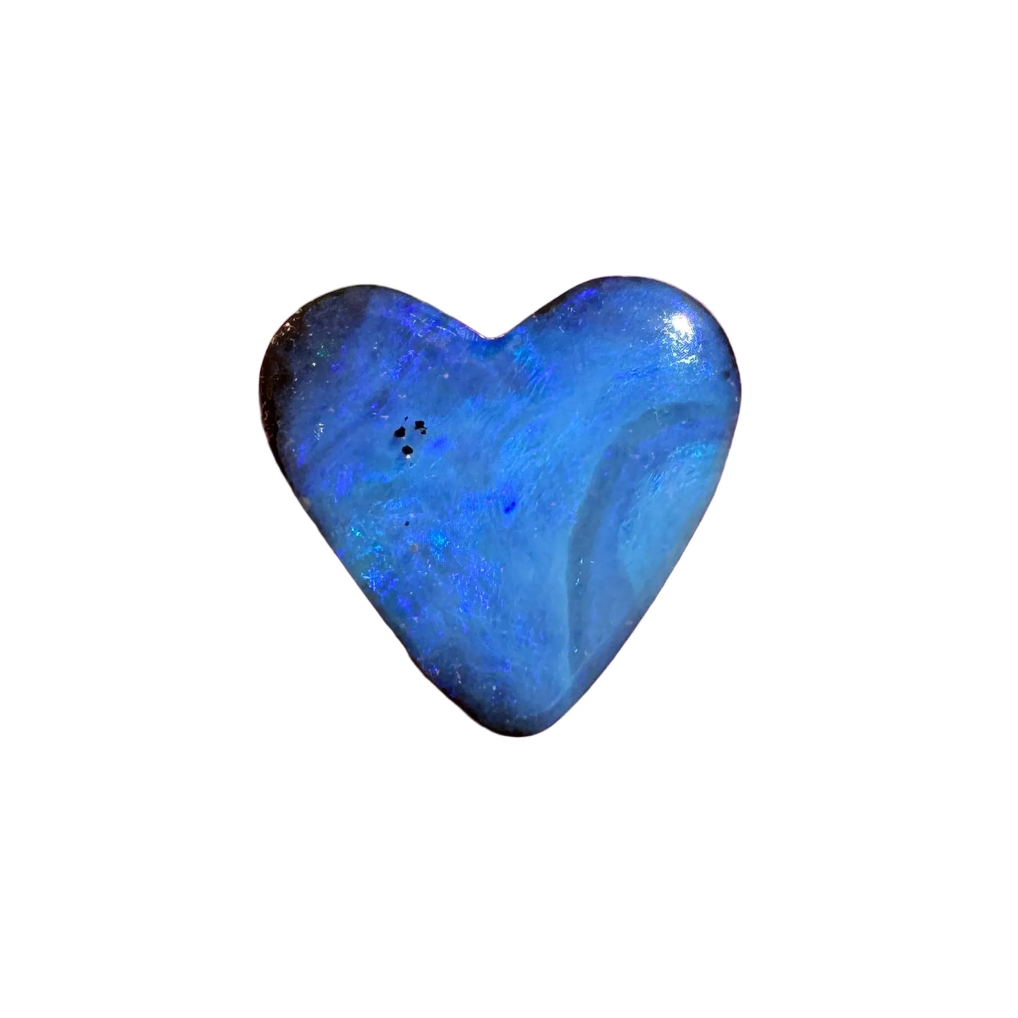 3.92 Ct blue heart boulder opal