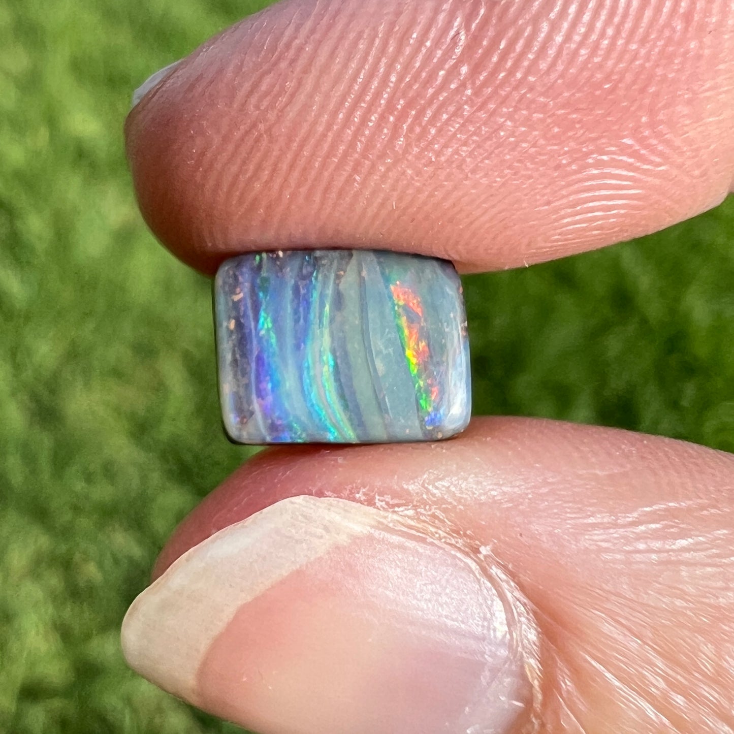 1.77 Ct rectangle boulder opal