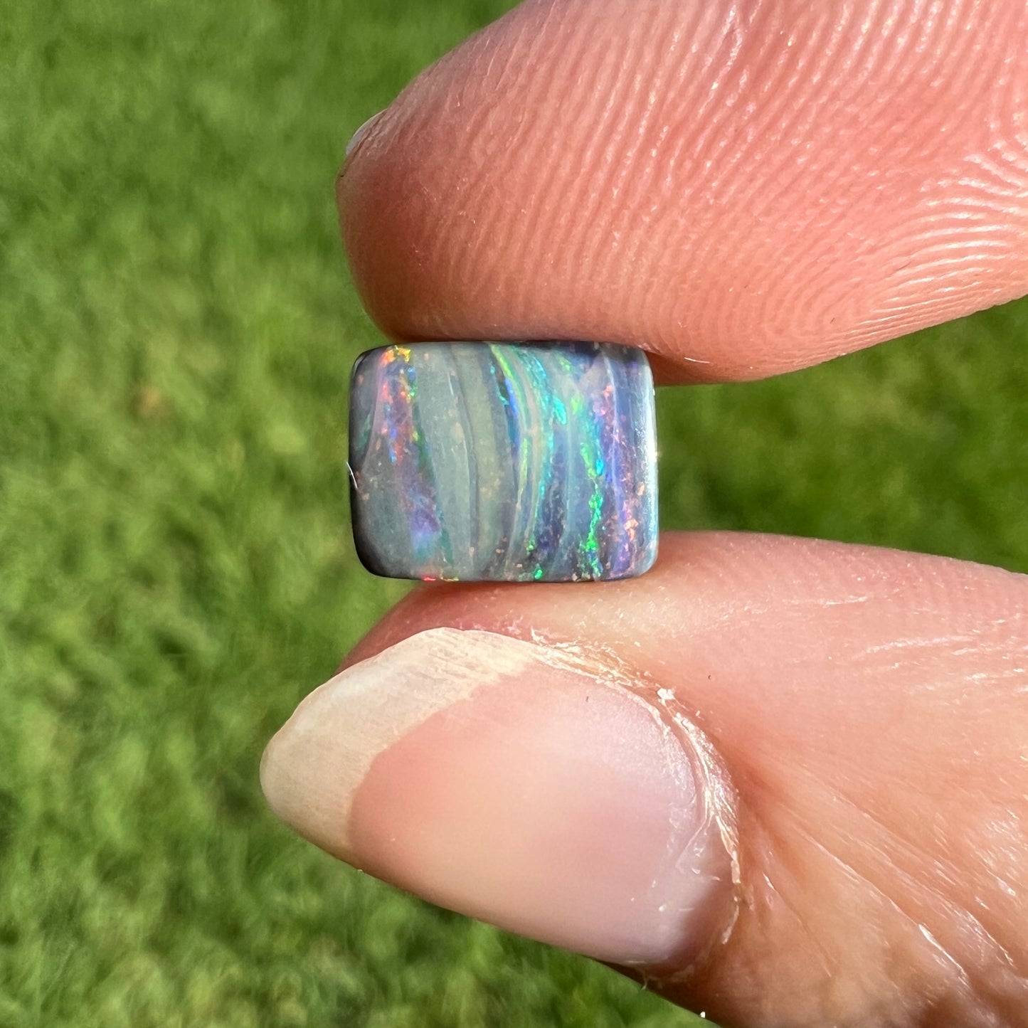 1.77 Ct rectangle boulder opal