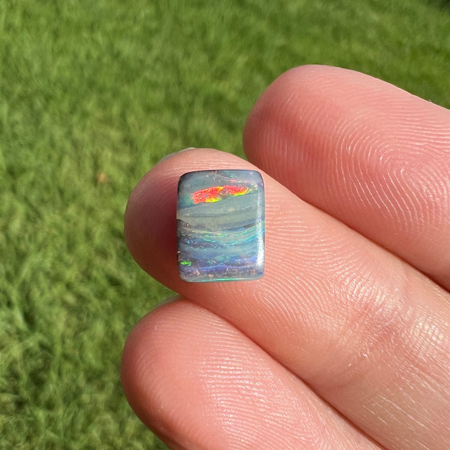 1.77 Ct rectangle boulder opal