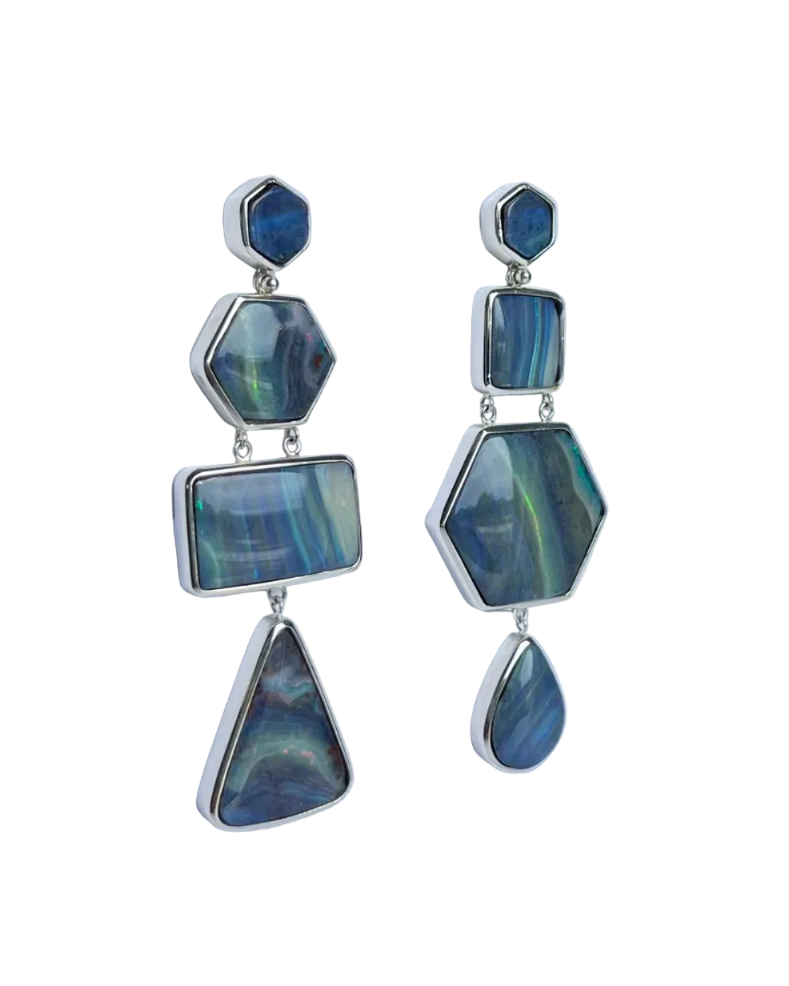 'Of Earth and Sky' opal earrings