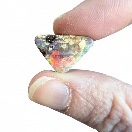 6.23 Ct triangle boulder opal