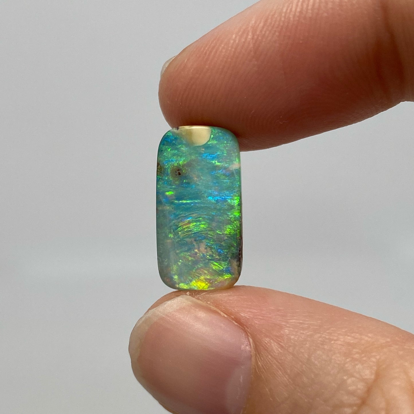 4.95 Ct small rectangle boulder opal