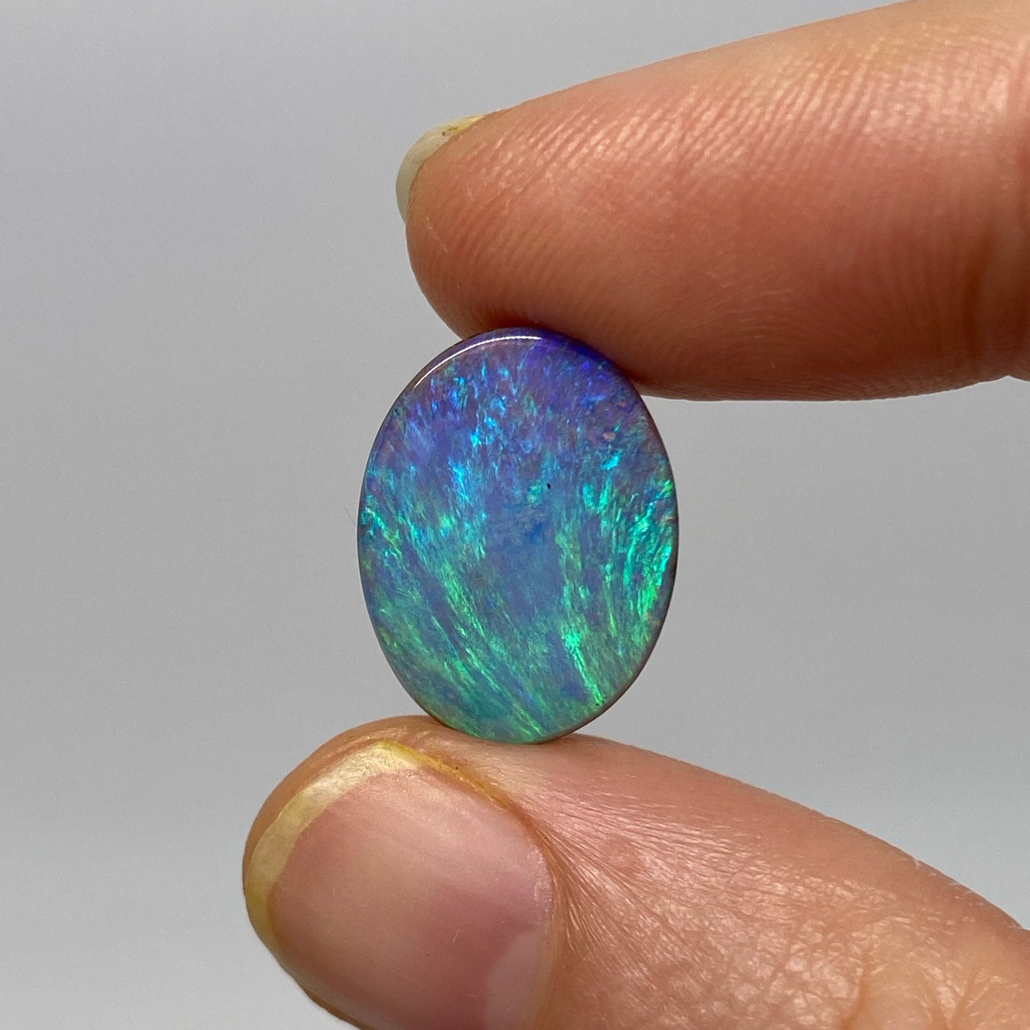 14.02 Ct oval boulder opal pair