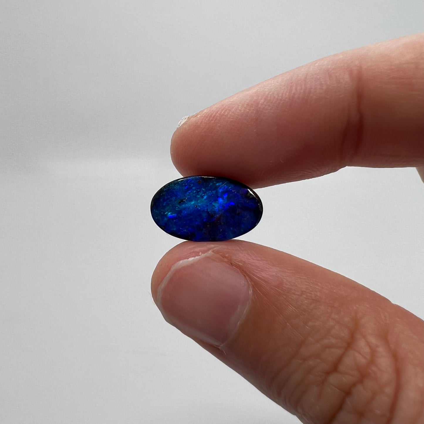 3.91 Ct small oval boulder opal