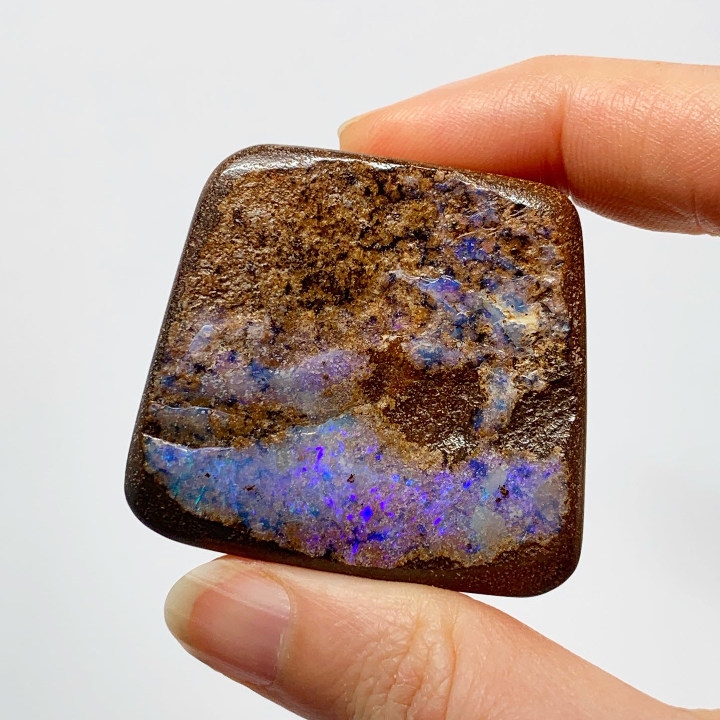 Australian Boulder Opal - 295 Ct lilac boulder opal specimen - Broken River Mining