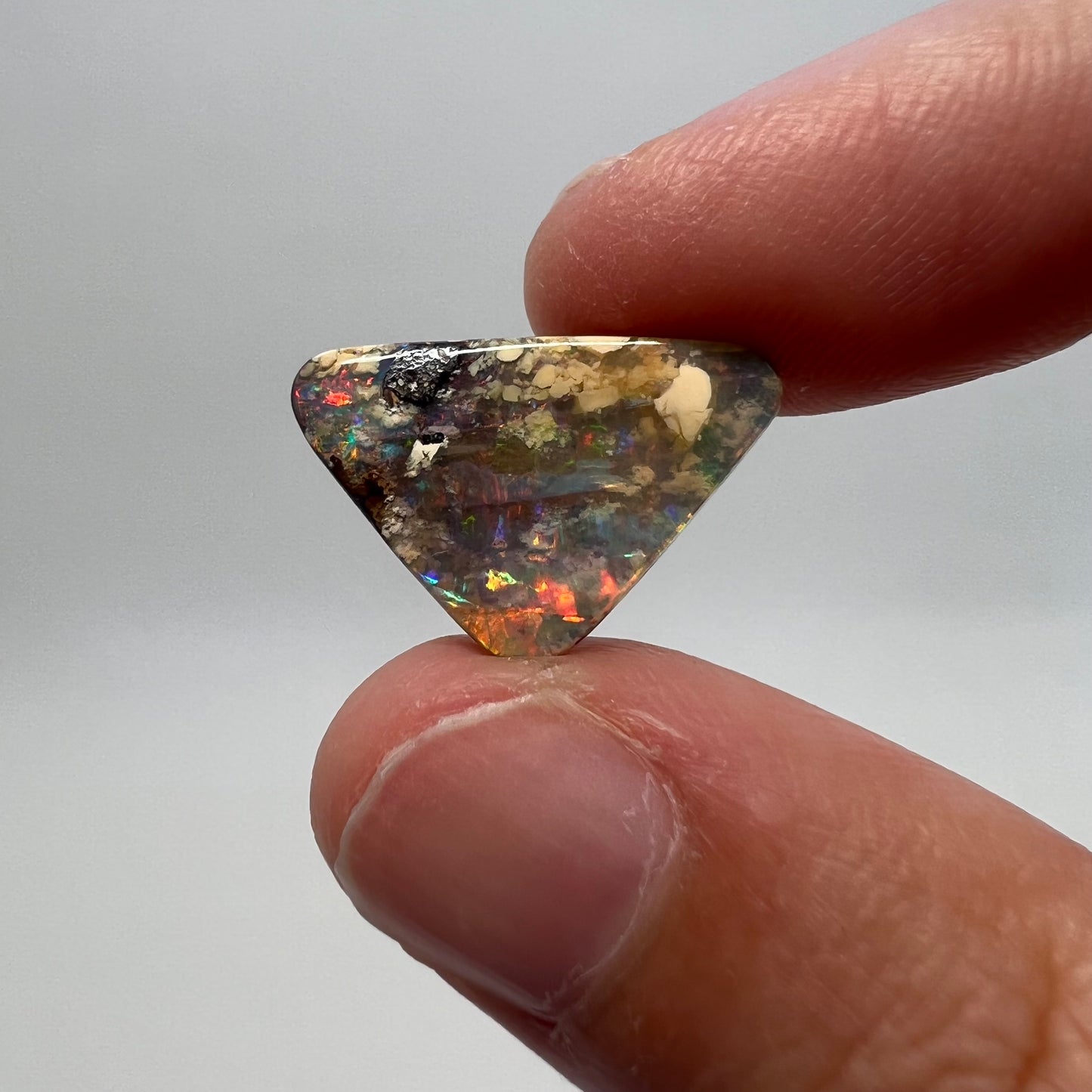 6.23 Ct triangle boulder opal