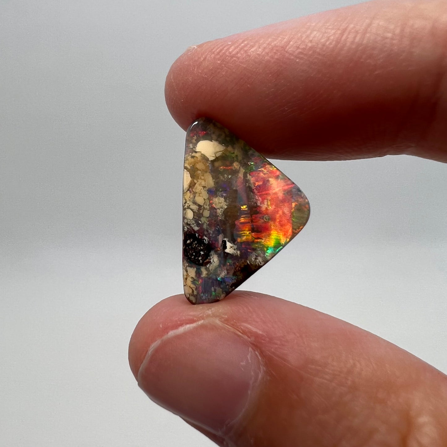 6.23 Ct triangle boulder opal