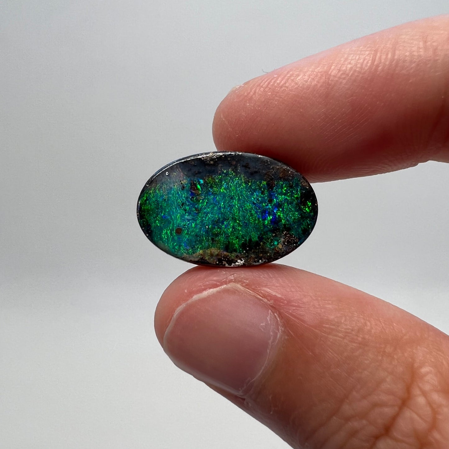 9.31 Ct oval boulder opal