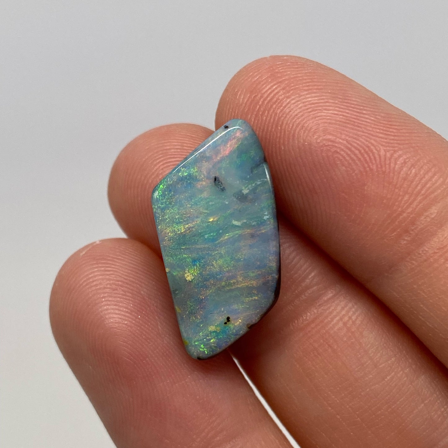 10.32 Ct pink and green boulder opal