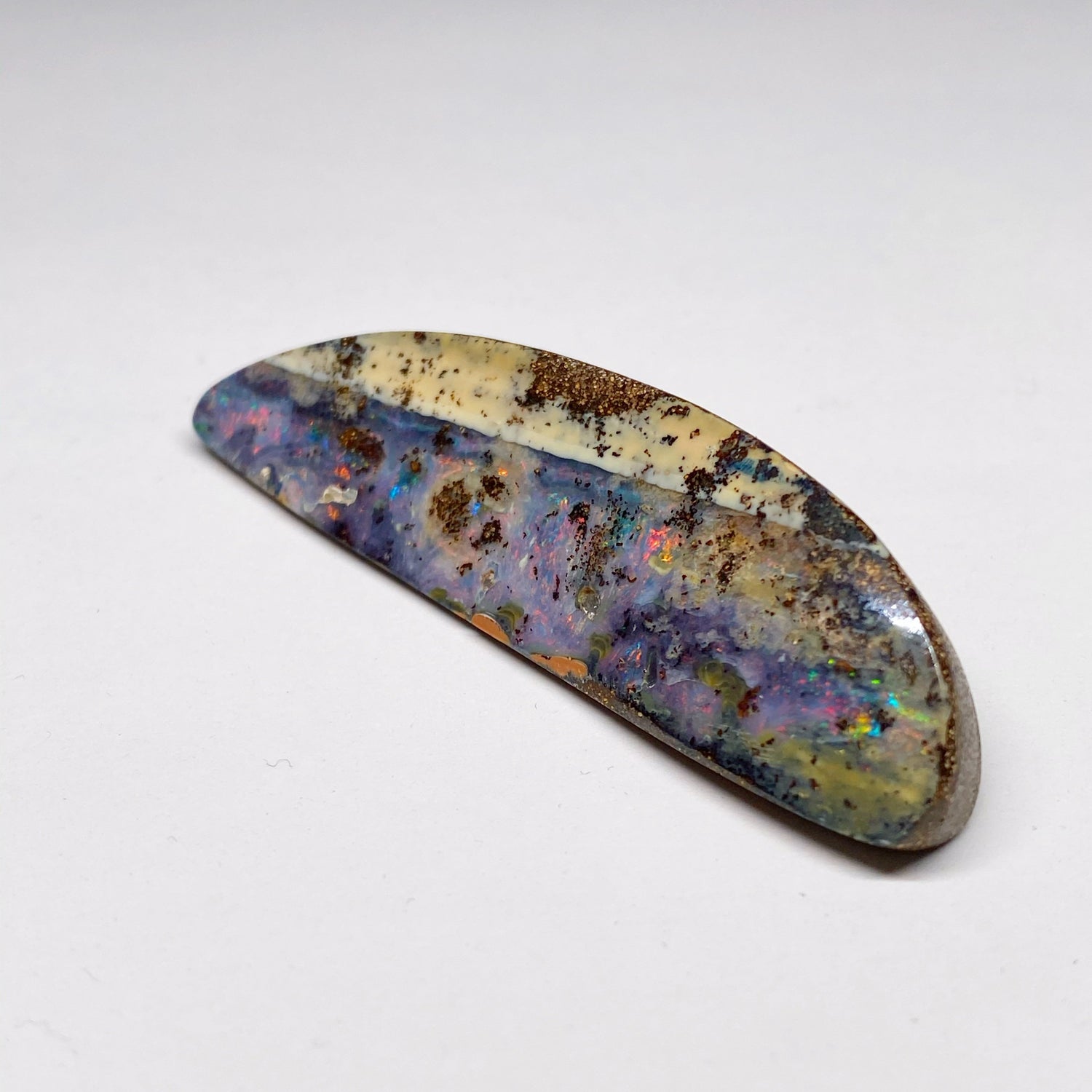 Australian Boulder Opal - 87 Ct pink arch boulder opal specimen - Broken River Mining