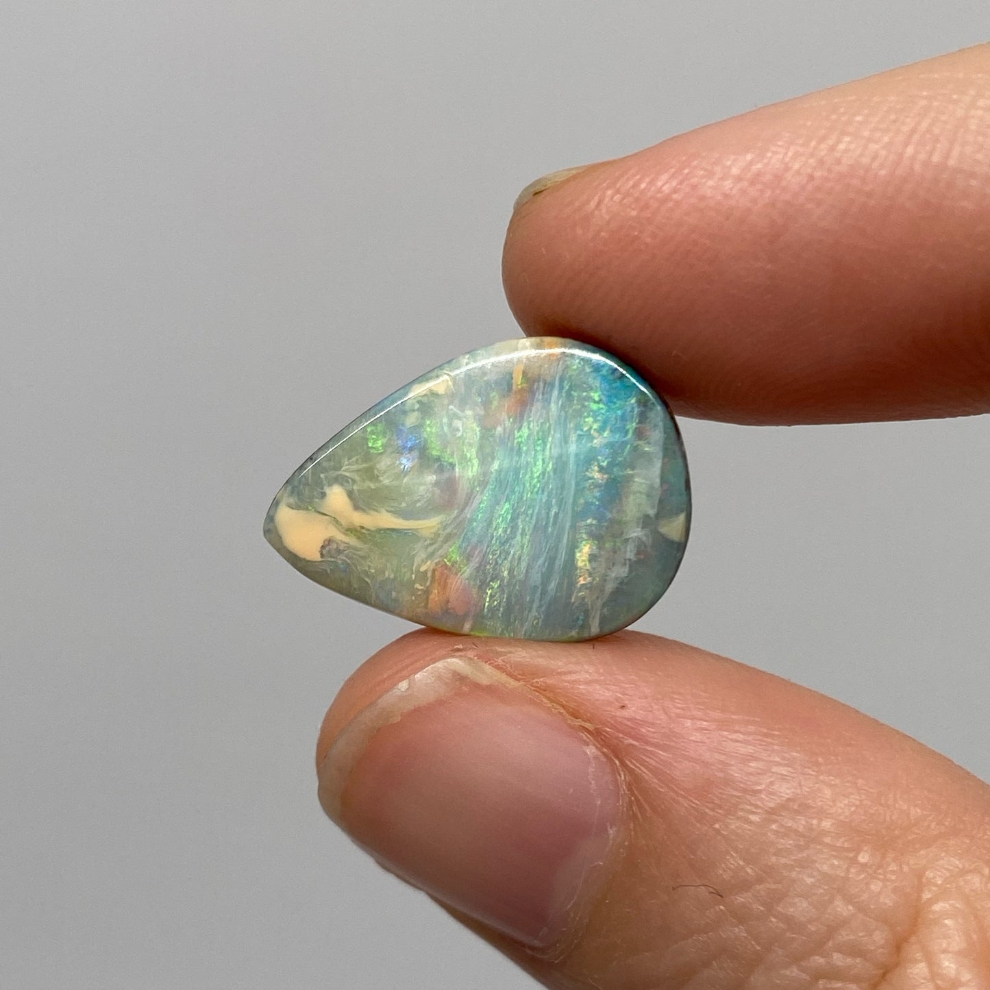 12.14 Ct teardrop boulder opal pair