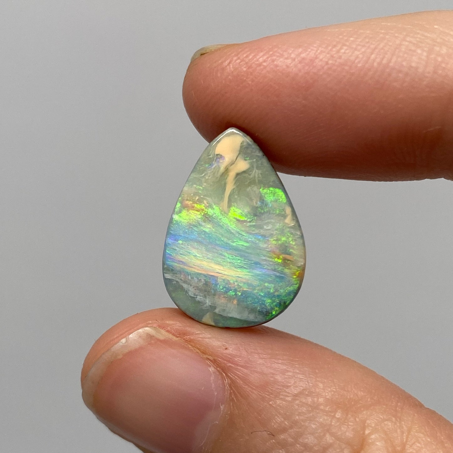 12.14 Ct teardrop boulder opal pair