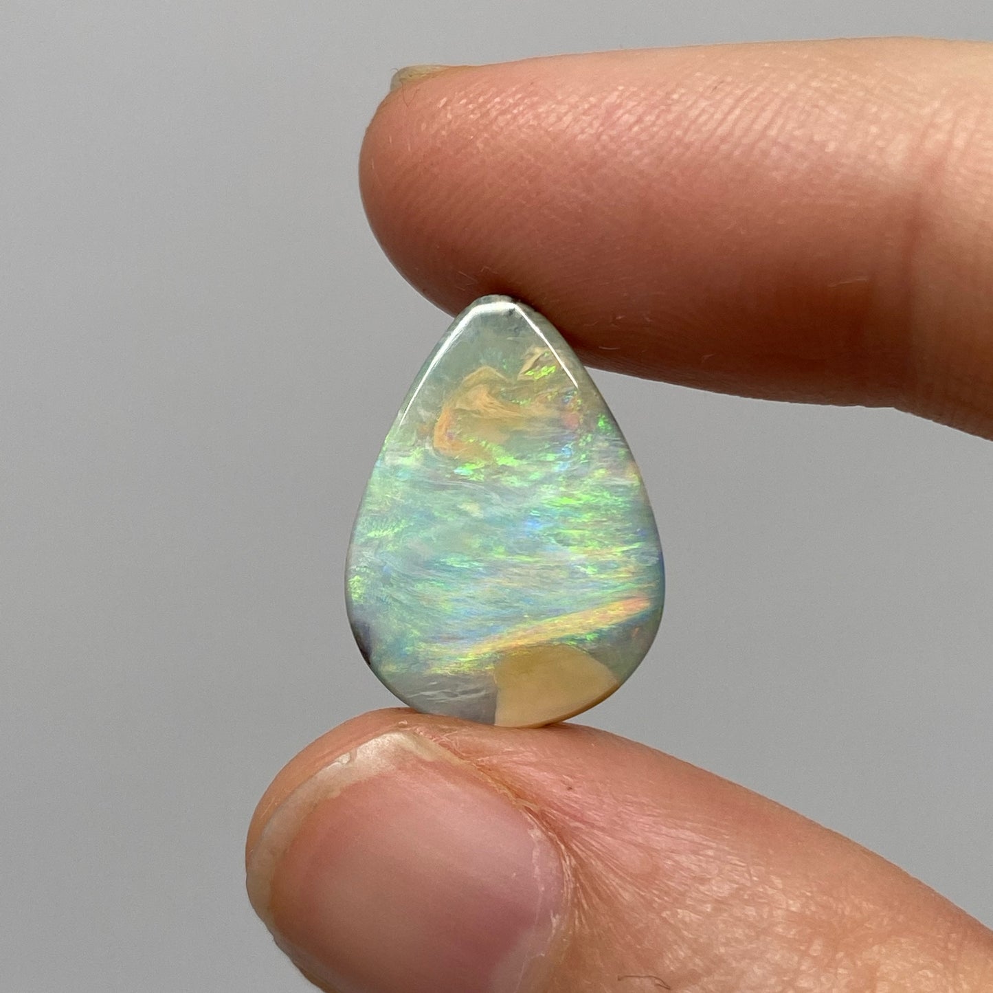 12.14 Ct teardrop boulder opal pair