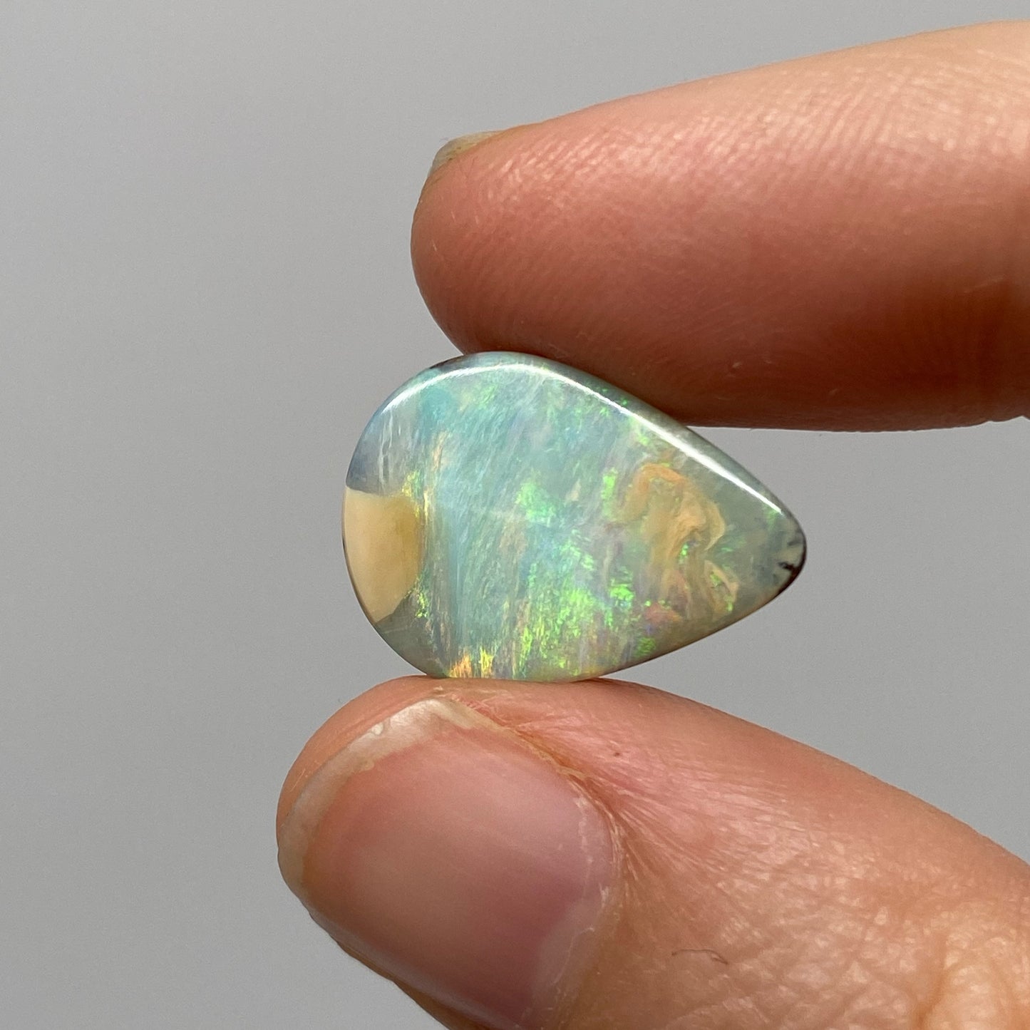 12.14 Ct teardrop boulder opal pair