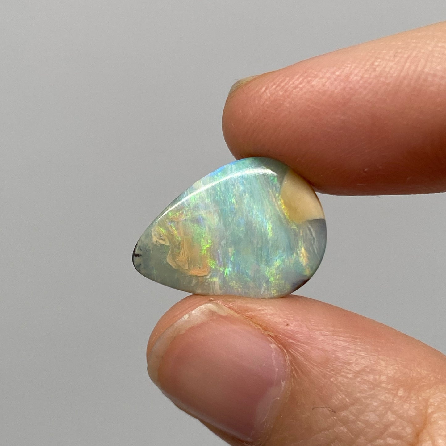 12.14 Ct teardrop boulder opal pair