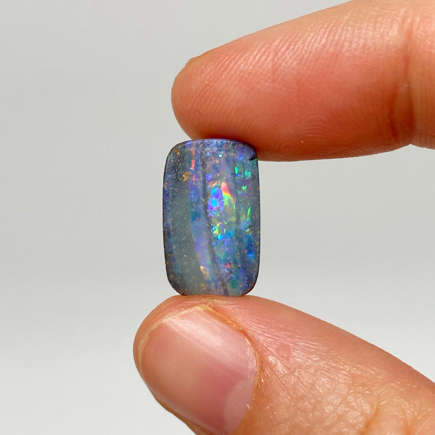 5.02 Ct rainbow stripe boulder opal